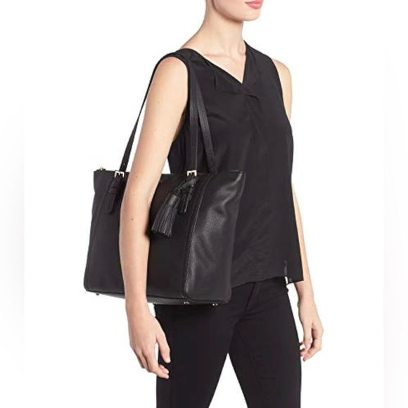Kate Spade New York Orchard Street Maya Leather Shoulder Tote in Black, Large - Picture 12 of 12